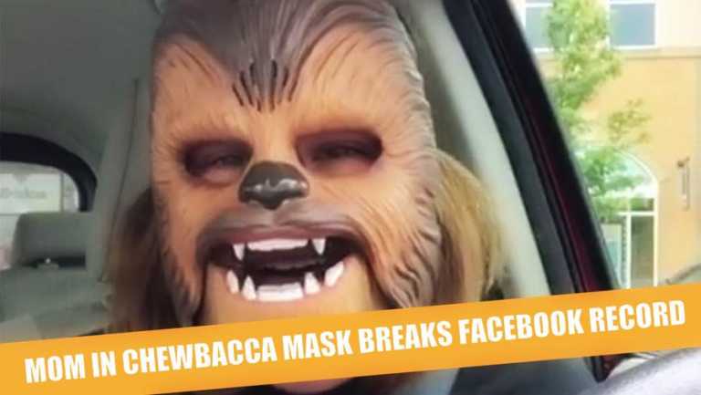 Mom In Chewbacca Mask Breaks The Internet By Making New Facebook Live Record
